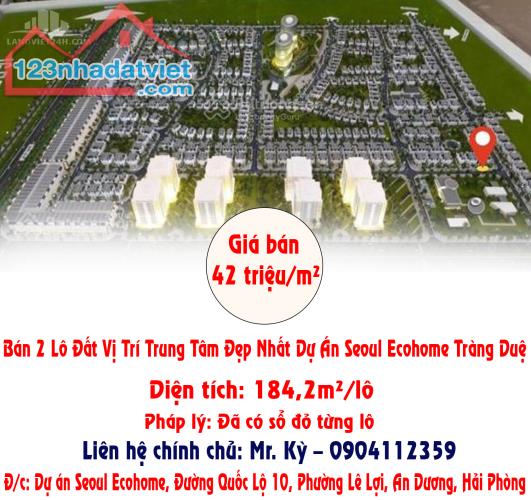 Chính Chủ Bán 2 Lô Đất Vị Trí Trung Tâm Đẹp Nhất Dự Án Seoul Ecohome Tràng Duệ