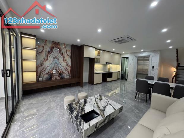 BÁN NHÀ GẦN HỒ ĐỀN LỪ, NGÕ THÔNG, Ô TÔ TRÁNH, 7 TẦNG THANG MÁY, THÔNG SÀN, KINH DOANH - 3