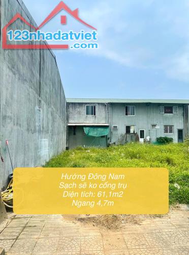 Bán đất 61,1m2 KQH Hương Sơ, mặt tiền đường Bao Mỹ 1, TP Huế, hướng Đông Nam, chỉ 1,27 tỷ