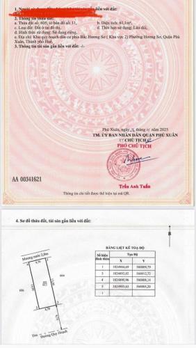 Bán đất 61,1m2 KQH Hương Sơ, mặt tiền đường Bao Mỹ 1, TP Huế, hướng Đông Nam, chỉ 1,27 tỷ - 5