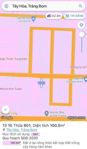 Bán lô đất  5x 20  sổ riêng thổ cư kế bên kcn bầu  xéo - 3