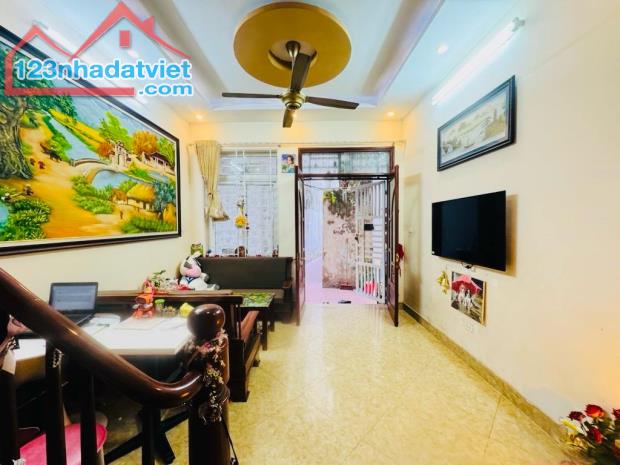 Bán nhà phố Hoàng Mai - oto đỗ cổng ngõ nông , dt 32M *5T sổ đỏ riêng chính chủ - 1