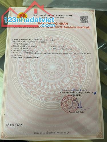 Chuyển nhượng đất lô 15 Lê Hồng Phong, Hải An, Hải Phòng.