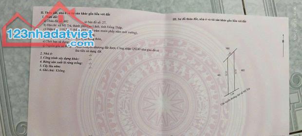 CHÍNH CHỦ CẦN BÁN 3 LÔ ĐẤT LIỀN KỀ CÓ VỊ TRÍ ĐẸP TẠI XÃ MỸ TRÀ - TP. CAO LÃNH - ĐỒNG THÁP. - 2