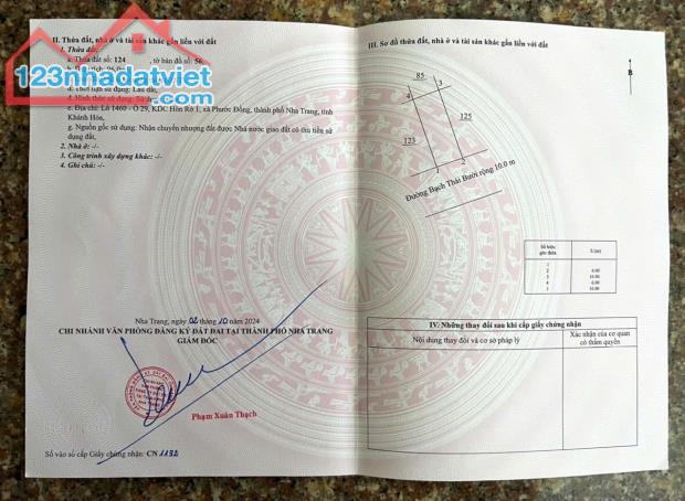 LÔ ĐẤT MẶT TIỀN ĐƯỜNG BẠCH THÁI BƯỞI 96M2, NGANG 6M, GIÁ CHỈ 3 TỶ 390 - 3