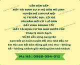 Cần bán gấp – siêu phẩm đất tái định cư có 102 tại trung tâm xã Mê Linh – Hà Nội