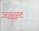 CHÍNH CHỦ cần bán Lô Đất MẶT TIỀN đường Võ Trường Toản tại xã SƠN ĐỊNH - Chợ LÁCH - BẾN