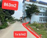 864 m2 Mặt tiền 28m căn góc đg ô tô tránh, gần Đại học Quốc Gia, giá chỉ 1x