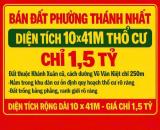 🔥 BÁN ĐẤT THỔ CƯ GIÁ TỐT – PHƯỜNG THÁNH NHẤT 🔥 💥 Diện tích đẹp: 10 x 41m (~410m²), thổ