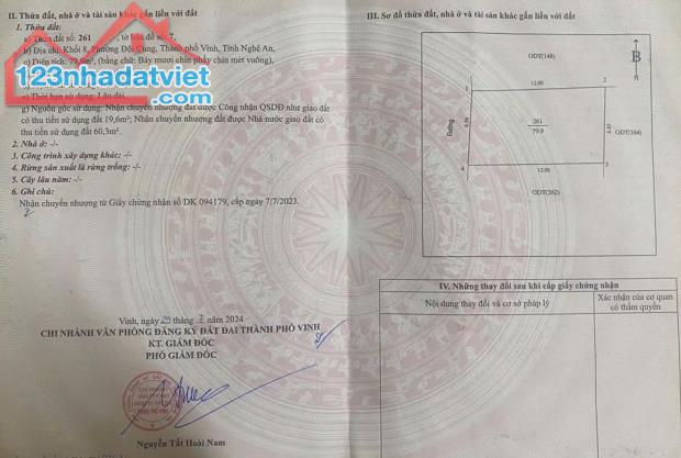 BÁN ĐẤT ĐẸP NGÕ TRẦN NHẬT DUẬT, ĐỘI CUNG, PHƯỜNG THÀNH VINH 79,9m2 HƯỚNG TÂY - 3