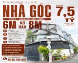 Góc HXH Lê Đức Thọ Phạm Văn Chiêu P13 6x8m CN 57m2, 3 tầng, ĐCT 18tr, chỉ 7,5 Tỷ TL