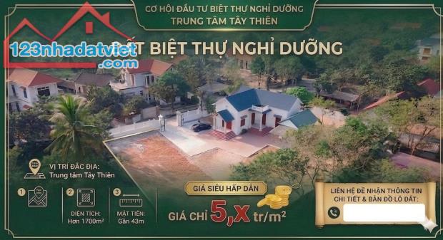 HÀNG HIẾM ĐẠI ĐÌNH TAM ĐẢO – 1.747M² CÓ SẴN BIỆT THỰ KIÊN CỐ