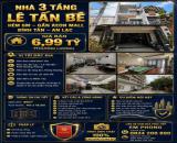 🏡 NHÀ 3 TẦNG LÊ TẤN BÊ – HẺM XE TẢI 6M – GẦN AEON MALL BÌNH TÂN 🏡  💰 Giá bán: 6,99 tỷ