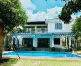 Cần bán Biệt thự 900m có hồ bơi cây ăn quả sân vườn, khu biệt thự 70 căn Hóc Môn.