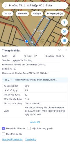 NHÀ CẤP 4 NGANG 5M – 103M² – Ô TÔ VÀO NHÀ – GẦN CV PHẦN MỀM QUANG TRUNG - QUẬN 12. GIÁ: - 4