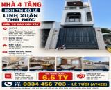 NHÀ 4 TẦNG – HXH 7M CÓ LỀ – LINH XUÂN, THỦ ĐỨC – GẦN TH ĐÀO SƠN TÂY.